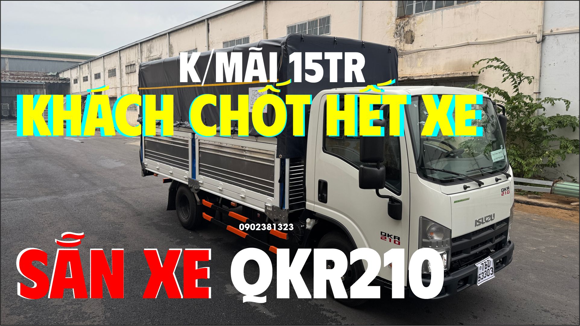 Tặng 15tr Tiền Mặt Khi Mua Xe Isuzu QKR210 2025 Thùng Bạt Tải 1.99 Tấn Hoặc 2.3 Tấn